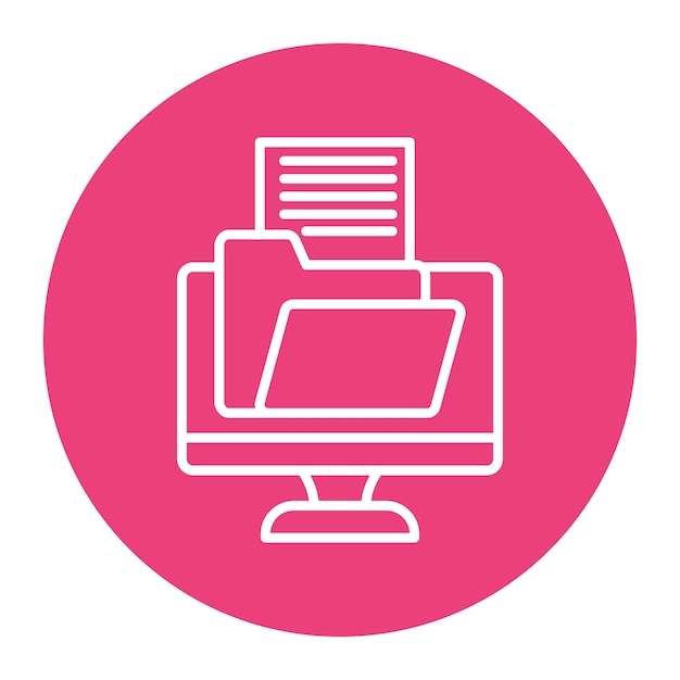 El icono vectorial de carpeta abierto se puede usar para el conjunto de iconos de documentos y archivos