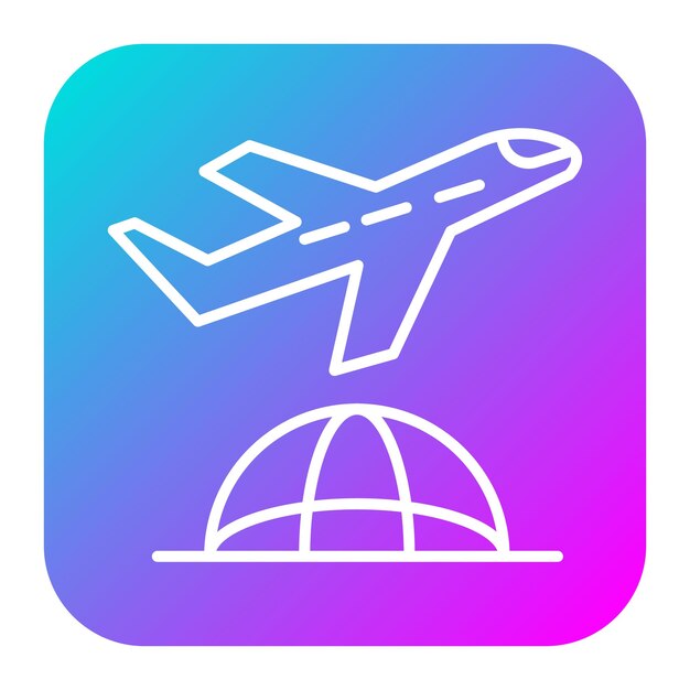 El icono vectorial de la carta se puede utilizar para el conjunto de iconos de la agencia de viajes