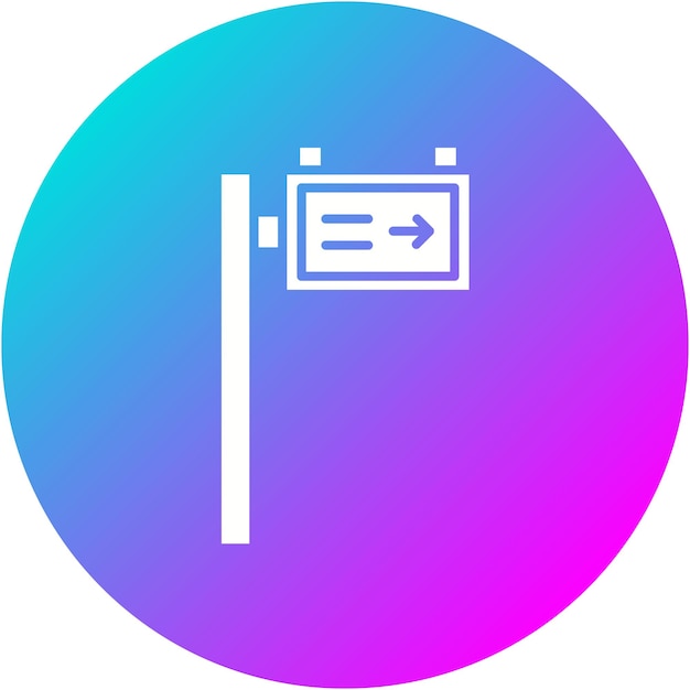 El icono vectorial del cartel se puede utilizar para el conjunto de iconos de Smart City