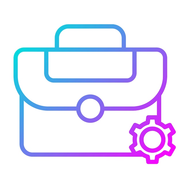 El icono vectorial de la cartera de proyectos se puede utilizar para el conjunto de iconos de evaluación de proyectos