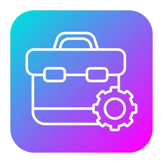 El icono vectorial de cartera se puede utilizar para el conjunto de iconos de negocios y finanzas