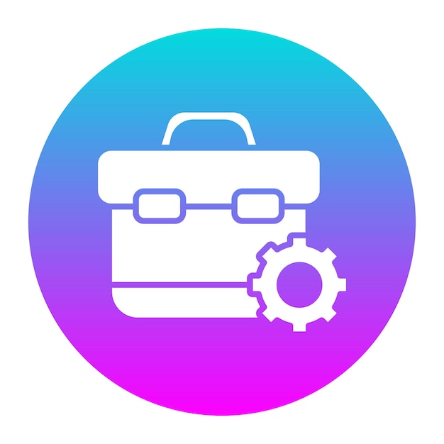 El icono vectorial de cartera se puede utilizar para el conjunto de iconos de negocios y finanzas