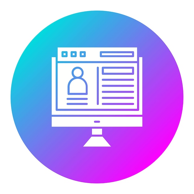El icono vectorial de la cartera web se puede utilizar para el conjunto de iconos SEO y SEM