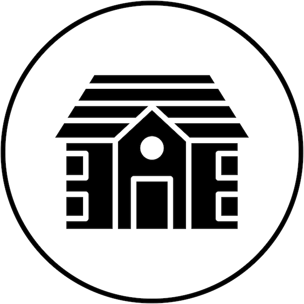 El icono vectorial de la casa de Europa se puede utilizar para el conjunto de iconos del tipo de casas