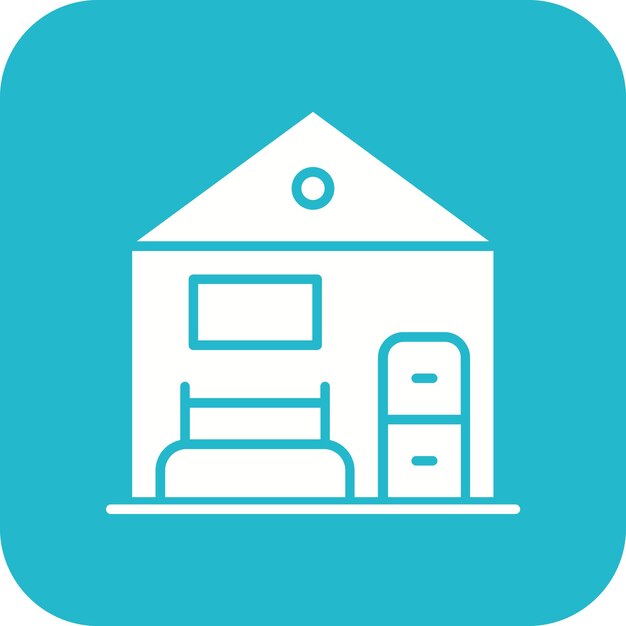 El icono vectorial de la Casa de Muñecas se puede usar para el conjunto de iconos de juguetes para niños