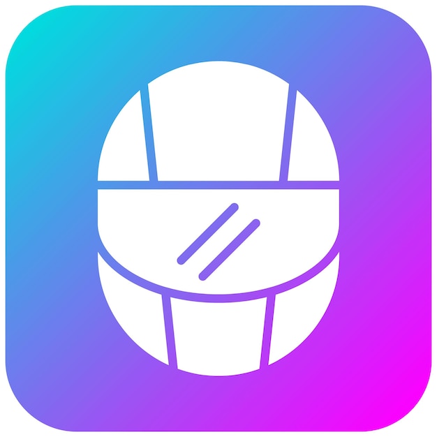 El icono vectorial del casco de carreras se puede usar para el conjunto de iconos de carreras automáticas