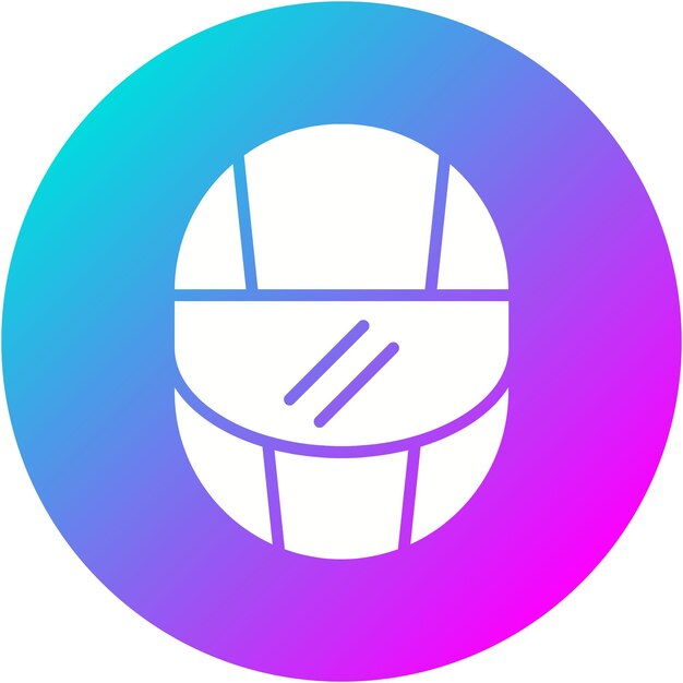El icono vectorial del casco de carreras se puede usar para el conjunto de iconos de carreras automáticas