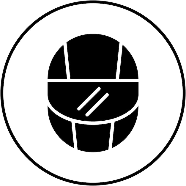 El icono vectorial del casco de carreras se puede usar para el conjunto de iconos de carreras automáticas