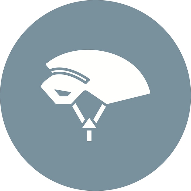 El icono vectorial del casco se puede usar para el conjunto de iconos deportivos