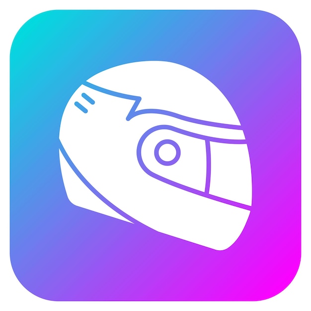 El icono vectorial del casco se puede utilizar para el conjunto de iconos de protección y seguridad