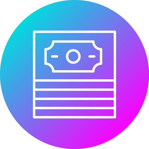 El icono vectorial de Cash Bundle se puede usar para el conjunto de iconos de Crime and Law