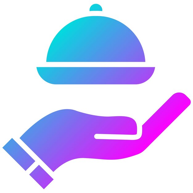 El icono vectorial de catering personalizado se puede usar para el conjunto de iconos de bolos