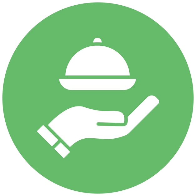 El icono vectorial de catering personalizado se puede usar para el conjunto de iconos de bolos
