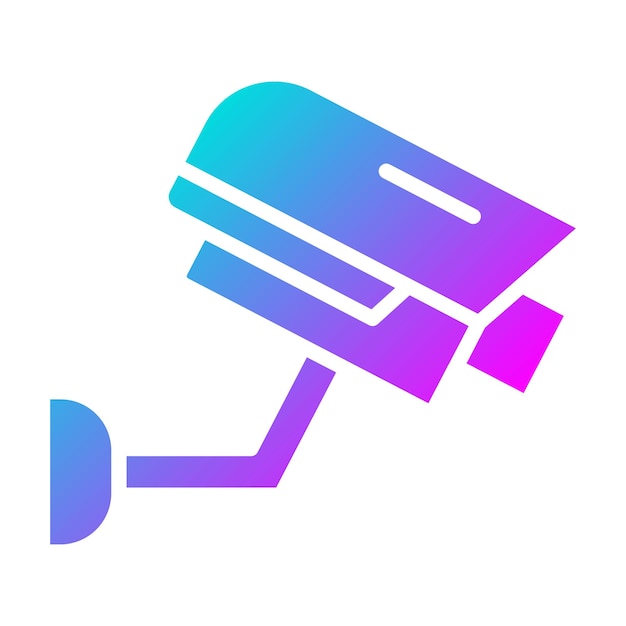 El icono vectorial de CCTV se puede usar para el conjunto de iconos de Crimen y Ley