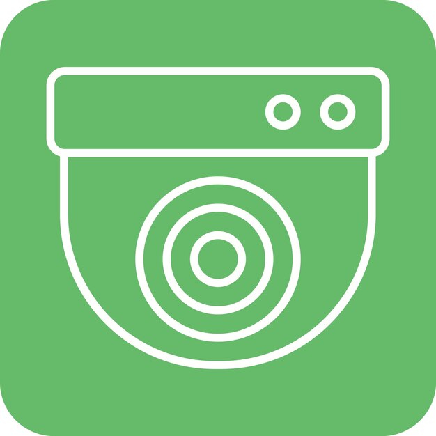 El icono vectorial de CCTV se puede usar para el conjunto de iconos de la policía