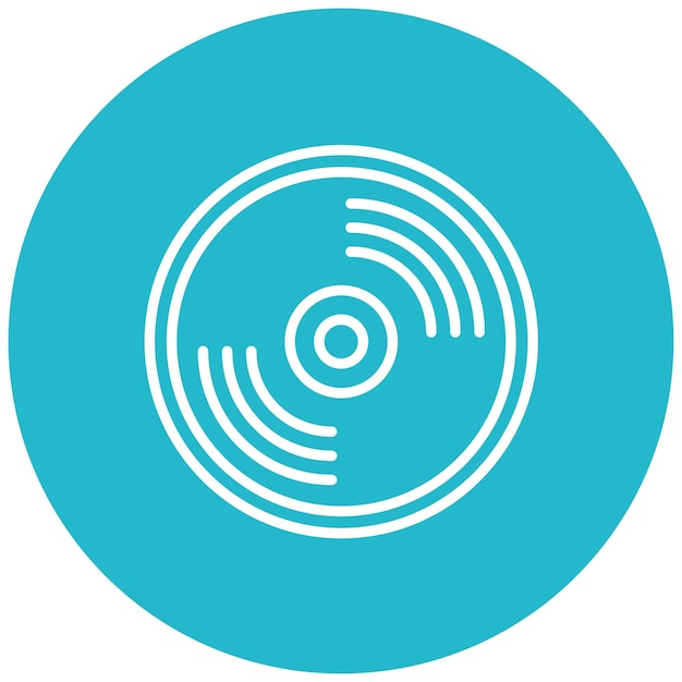 El icono vectorial de CD se puede utilizar para el conjunto de iconos de negocios y recursos humanos