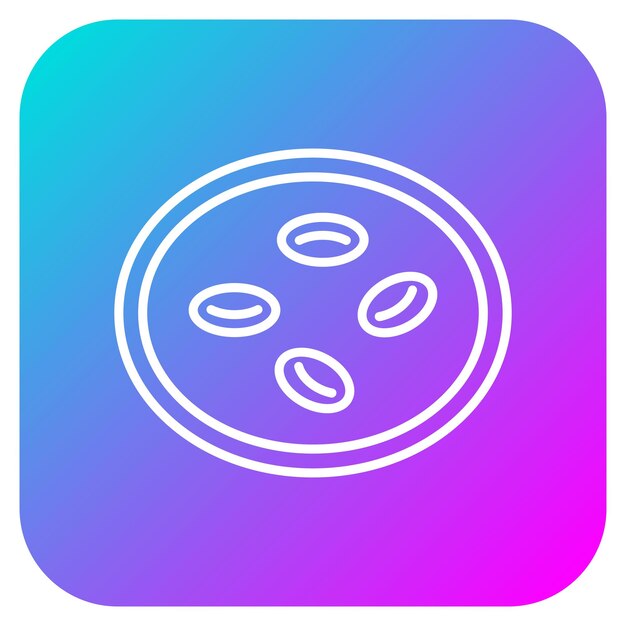 El icono vectorial de las celdas se puede utilizar para el conjunto de iconos de Investigación y Ciencia