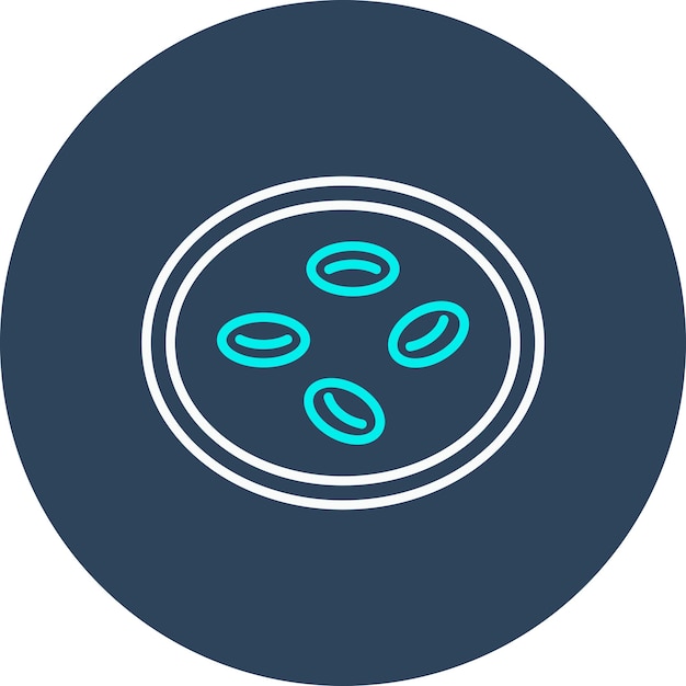 El icono vectorial de las celdas se puede utilizar para el conjunto de iconos de Investigación y Ciencia