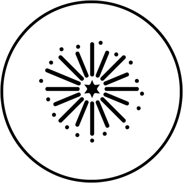 El icono vectorial de celebración del Año Nuevo se puede usar para el conjunto de iconos de fiesta y celebración