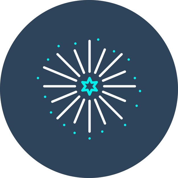 El icono vectorial de celebración del Año Nuevo se puede usar para el conjunto de iconos de fiesta y celebración