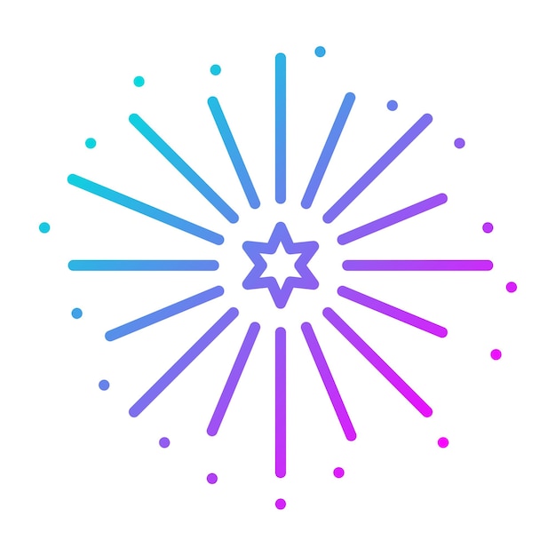 El icono vectorial de celebración del Año Nuevo se puede usar para el conjunto de iconos de fiesta y celebración
