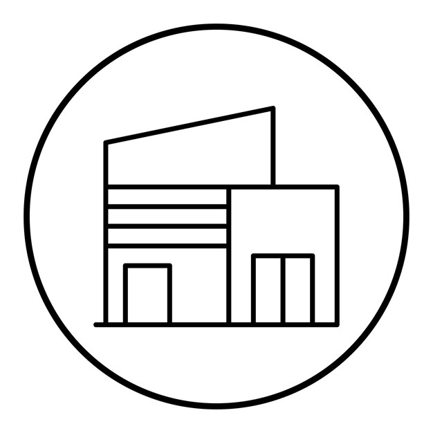 El icono vectorial del centro comercial se puede utilizar para el conjunto de iconos de tiendas y tiendas