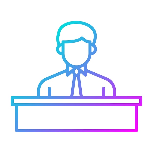 El icono vectorial del CEO se puede utilizar para el conjunto de iconos de inicio de negocio