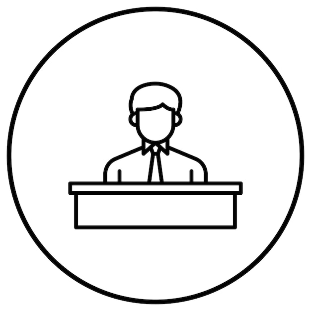 El icono vectorial del CEO se puede utilizar para el conjunto de iconos de inicio de negocio
