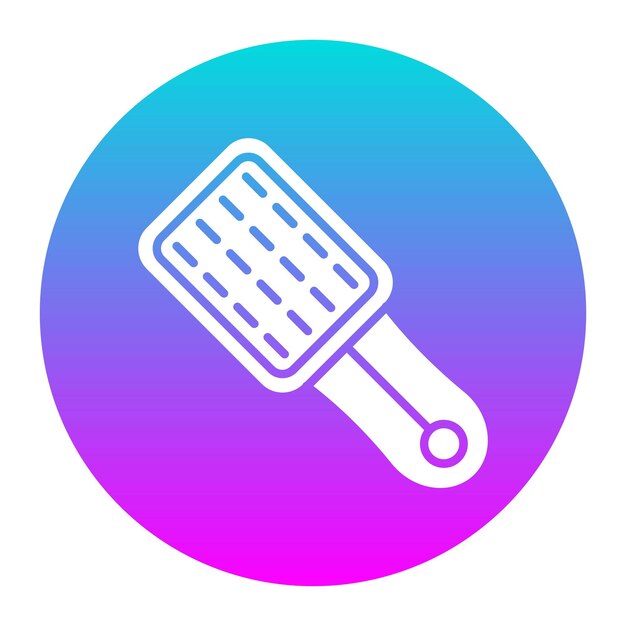 El icono vectorial del cepillo de cabello se puede usar para el conjunto de iconos del spa