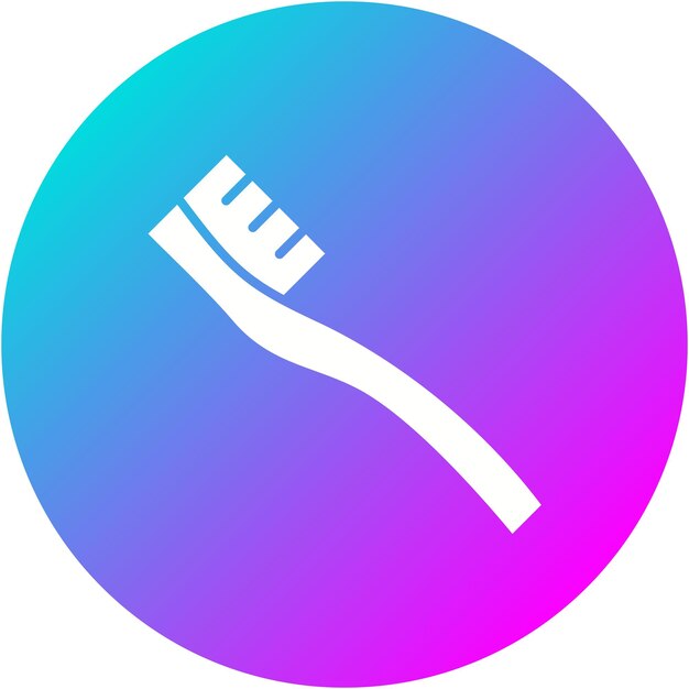 Vector el icono vectorial del cepillo de dientes se puede utilizar para el conjunto de iconos de artículos para el hogar