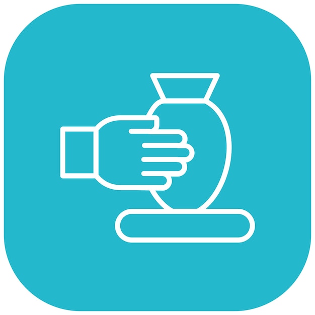 El icono vectorial de cerámica se puede utilizar para el conjunto de iconos de Art and Craft Supplies