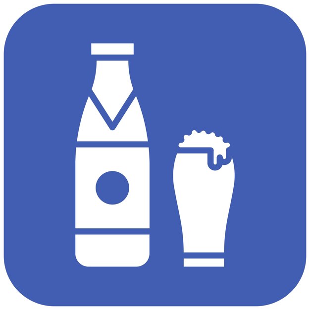 El icono vectorial de la cerveza se puede usar para el conjunto de iconos del Oktoberfest