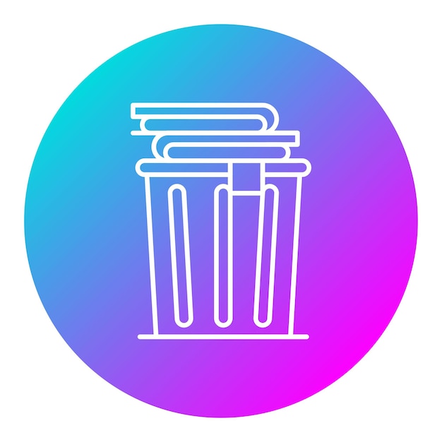 El icono vectorial de la cesta de la ropa se puede usar para el conjunto de iconos de rutina de higiene