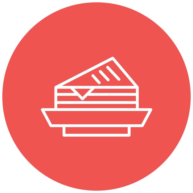 El icono vectorial de Cheese Bread se puede usar para el conjunto de iconos de World Cuisine