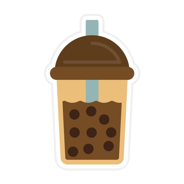 El icono vectorial de chocolate caliente se puede usar para el conjunto de iconos de bebidas