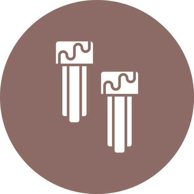 El icono vectorial de Churros se puede usar para el conjunto de iconos de dulces y caramelos