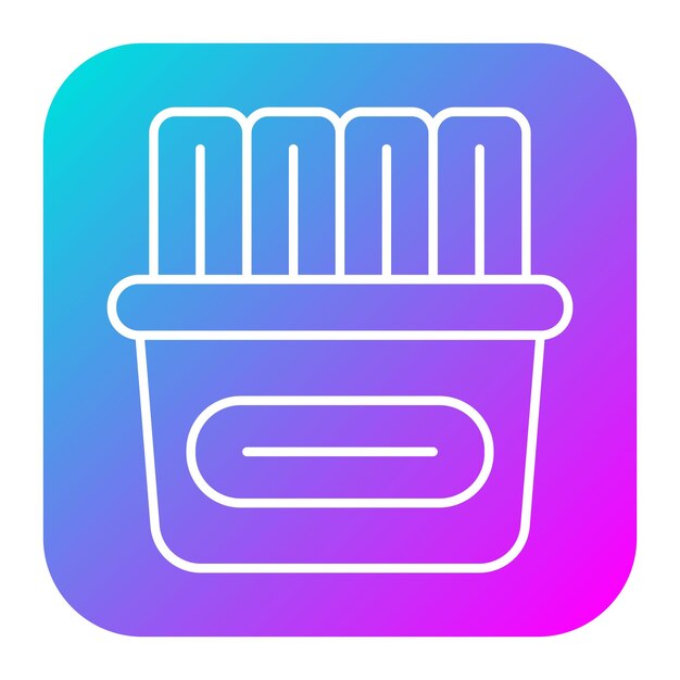 El icono vectorial de Churros se puede usar para el conjunto de iconos de panadería