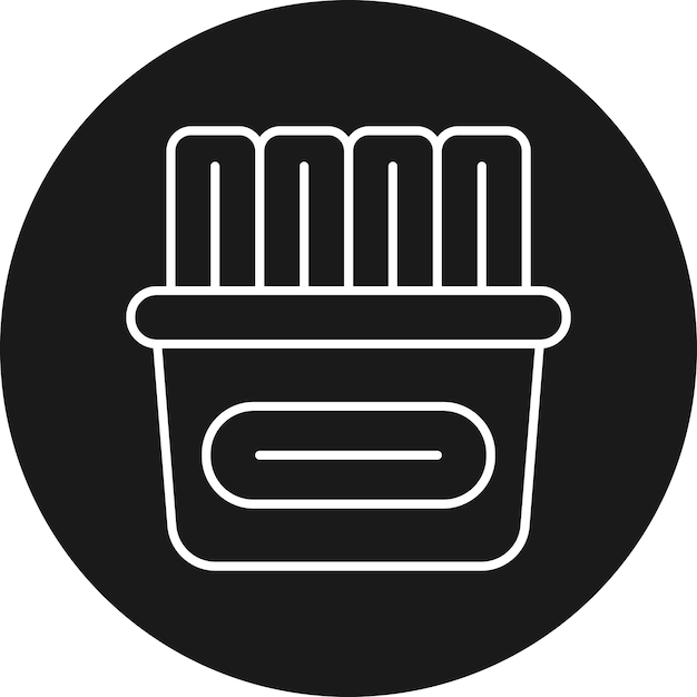 El icono vectorial de Churros se puede usar para el conjunto de iconos de panadería
