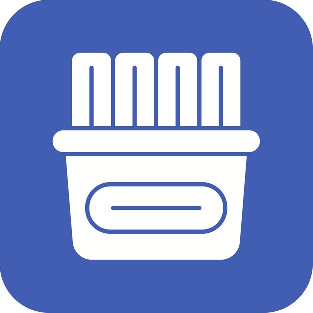 El icono vectorial de Churros se puede usar para el conjunto de iconos de panadería