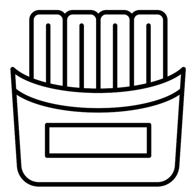 El icono vectorial de Churros se puede usar para el conjunto de iconos de World Cuisine