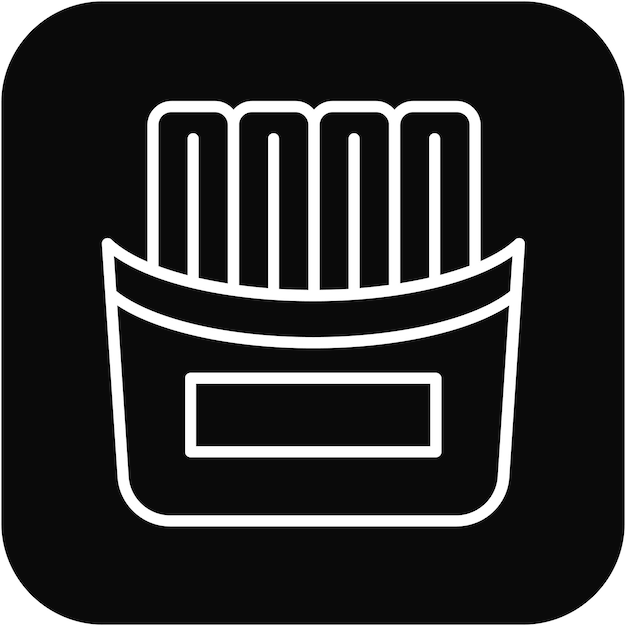El icono vectorial de Churros se puede usar para el conjunto de iconos de World Cuisine