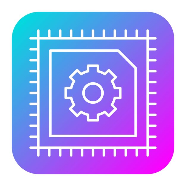 El icono vectorial de cibernética se puede utilizar para el conjunto de iconos de análisis de datos