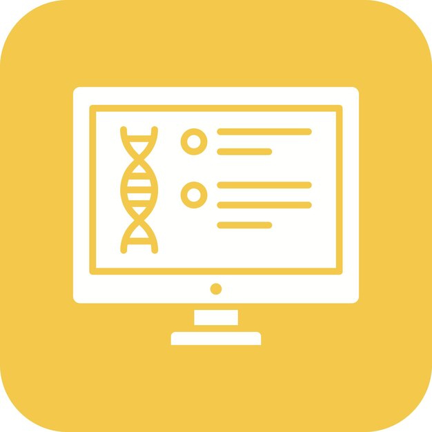 El icono vectorial de ciencias de la computación se puede utilizar para el conjunto de iconos de investigación y ciencia