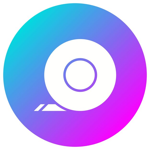 El icono vectorial de cinta adhesiva se puede utilizar para el conjunto de iconos de papelería de Office