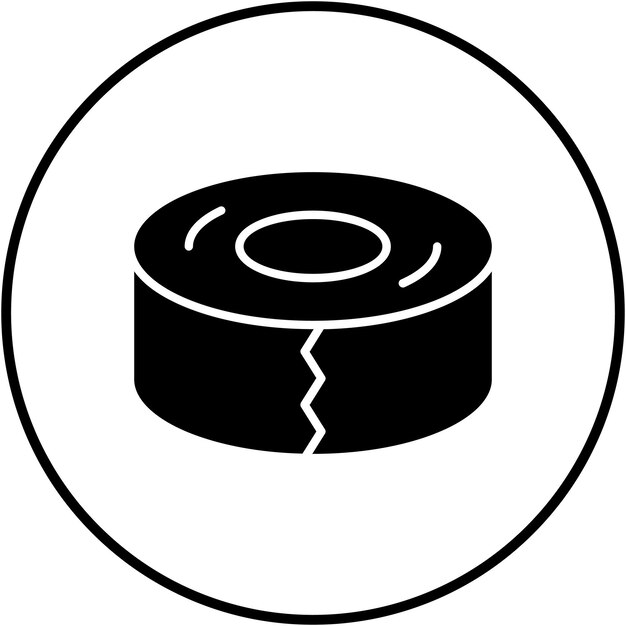El icono vectorial de cinta aislante se puede utilizar para el conjunto de iconos de herramientas eléctricas