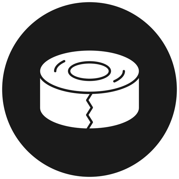 El icono vectorial de cinta aislante se puede utilizar para el conjunto de iconos de herramientas eléctricas