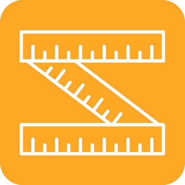 El icono vectorial de la cinta de medición se puede utilizar para el conjunto de iconos del gimnasio