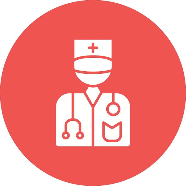 El icono vectorial del cirujano masculino se puede usar para el conjunto de iconos de medicina