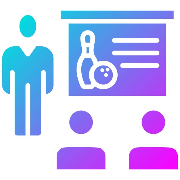 El icono vectorial de las clases se puede usar para el conjunto de iconos de bolos