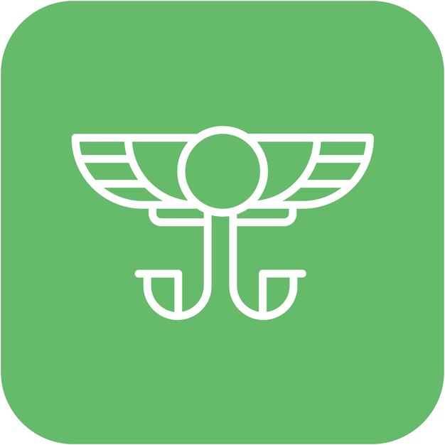 El icono vectorial de Cleopatra se puede usar para el conjunto de iconos de Egipto